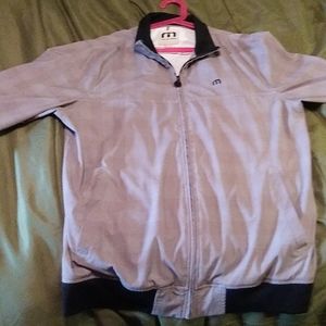 Travis Mathews light weight jacket light gray